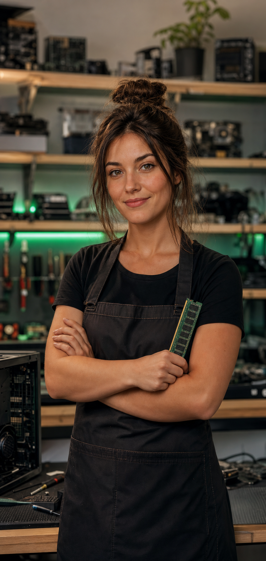 Anaïs Michaud, technicienne spécialiste en mémoire vive à Auxerre